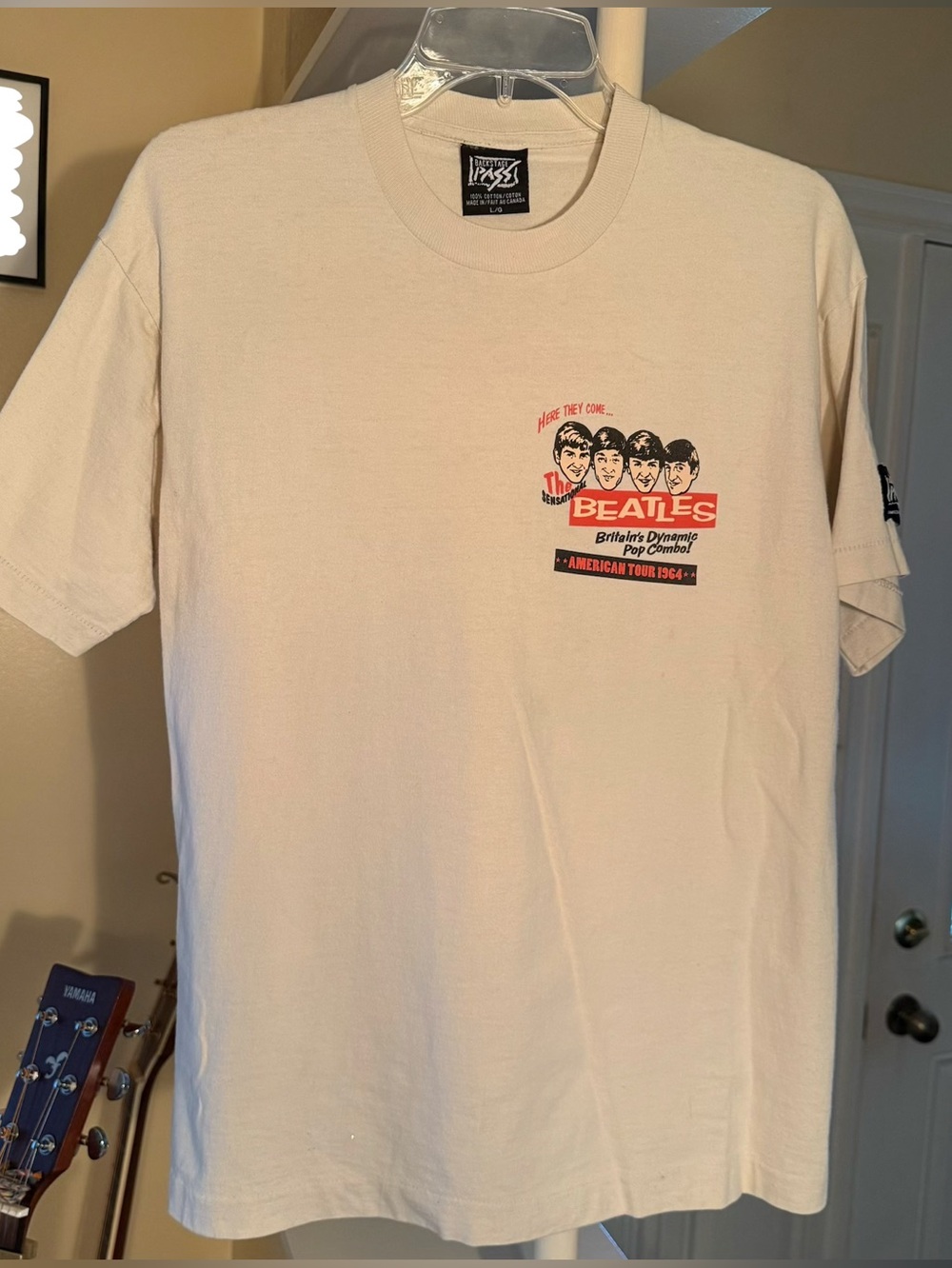Vintage Backstage Pass Beatles T-shirt, American Tour 1964